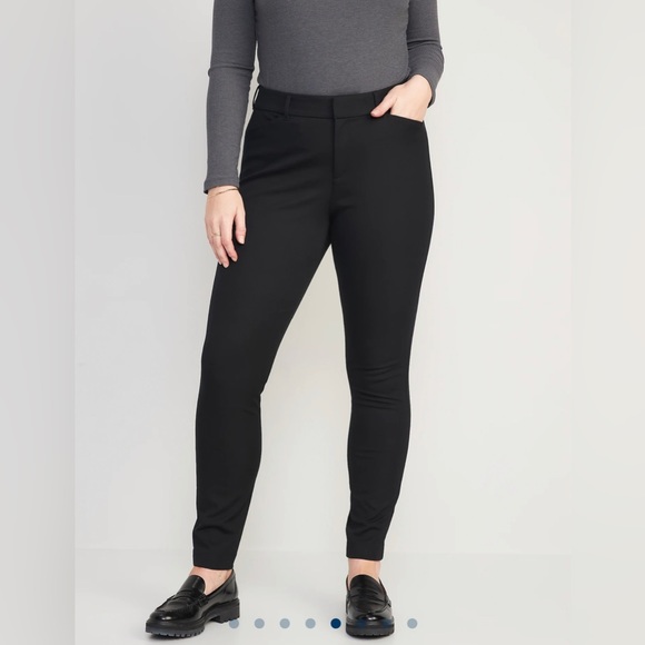 Old Navy Women’s High-Waisted Pixie Skinny Ankle Pants Black 14 Regular Large - Picture 5 of 14